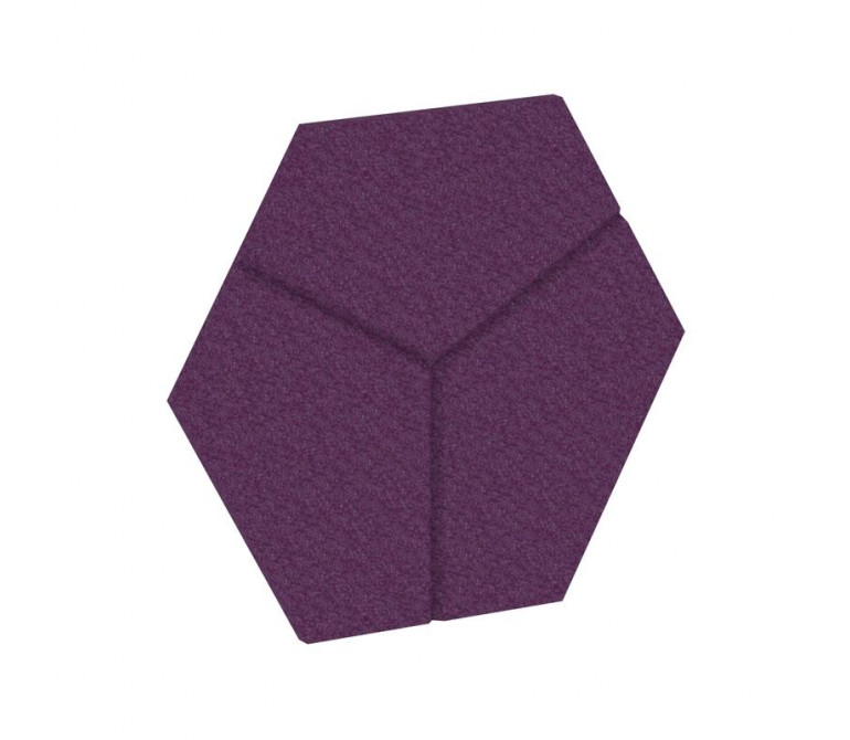 Акустикс Настенная панель шестигранная (3 луча) VE.NP-6G3L-300 AK34 Слива Лиловая 600*520*12
(сторон