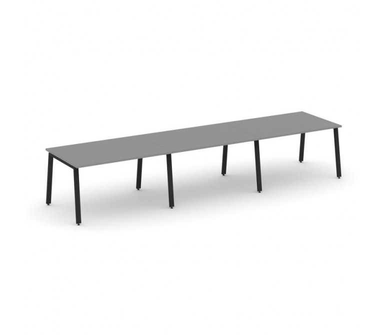 Стайл Проджект Стол переговорный SN-6A.SPRG-023.3 Серый Пепел/Металл Черный 4140*980*750