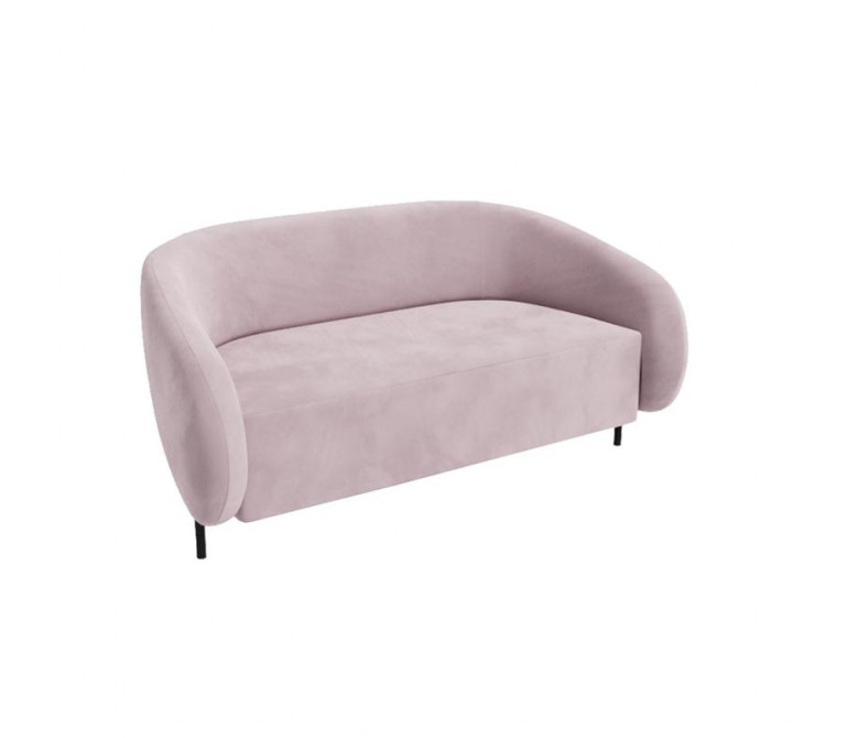 Белт Диван двухместный BLT-2 Velvet Lux 97/Металл Черный 1560*850*730