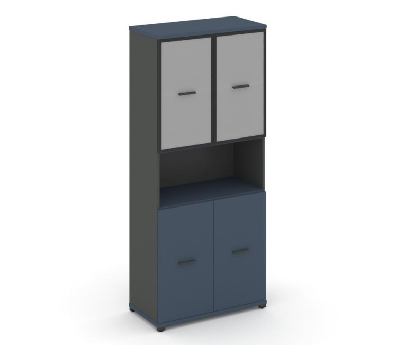 Концепт Шкаф 1 широкая секция, 5 ниш CN.STS-513 RMB A Звездный Сапфир/Антрацит NEW/Металл Антрацит/С