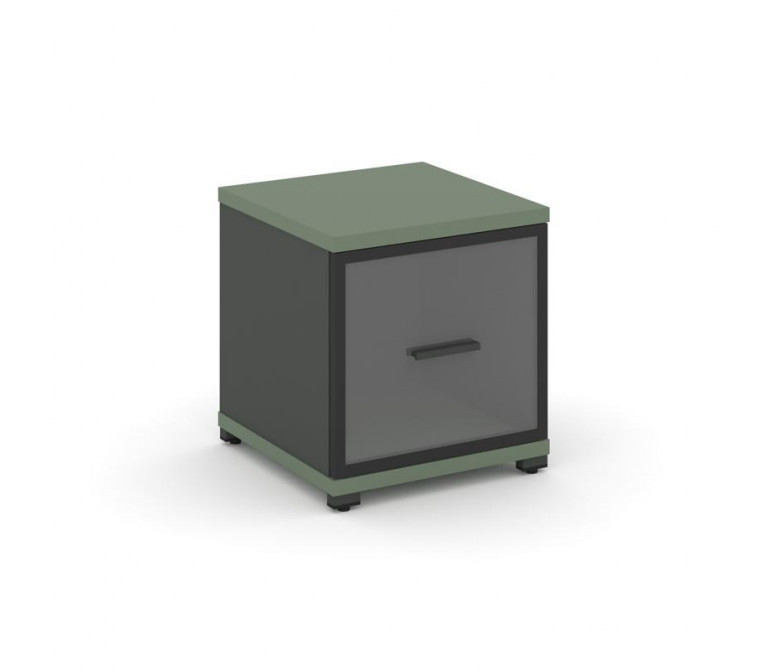Концепт Шкаф 1 узкая секция, 1 ниша CN.STU-113 RPB A Кобо/Антрацит NEW/Металл Антрацит/Прозрачный 42