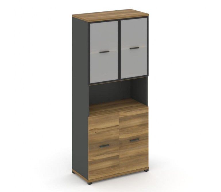Концепт Шкаф 1 широкая секция, 5 ниш CN.STS.E-513 RMB A Сандал Янтарный/Антрацит NEW/Металл Антрацит