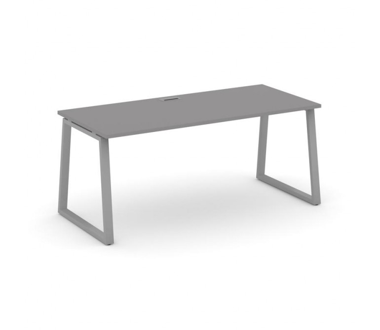 Стайл Проджект Директ Стол письменный SN-6T1.SR-023.M Серый Пепел/Металл Серый/Заглушка Металл Серый