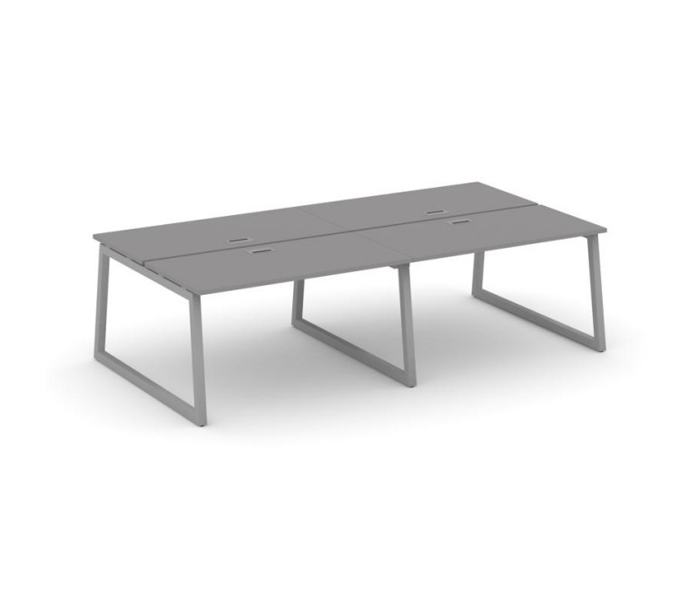 Стайл Проджект Рабочая станция двухсторонняя SN-5T1.DRS-044 Серый Пепел/Металл Серый/Заглушка Пласти