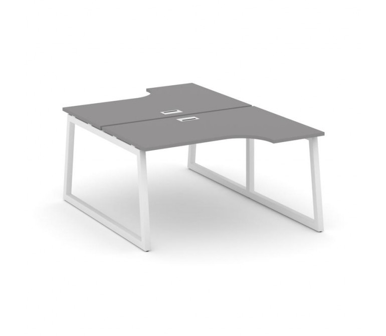 Стайл Проджект Рабочая станция эргономичная SN-5T1.DRPA-011 Серый Пепел/Металл Белый/Заглушка Пласти