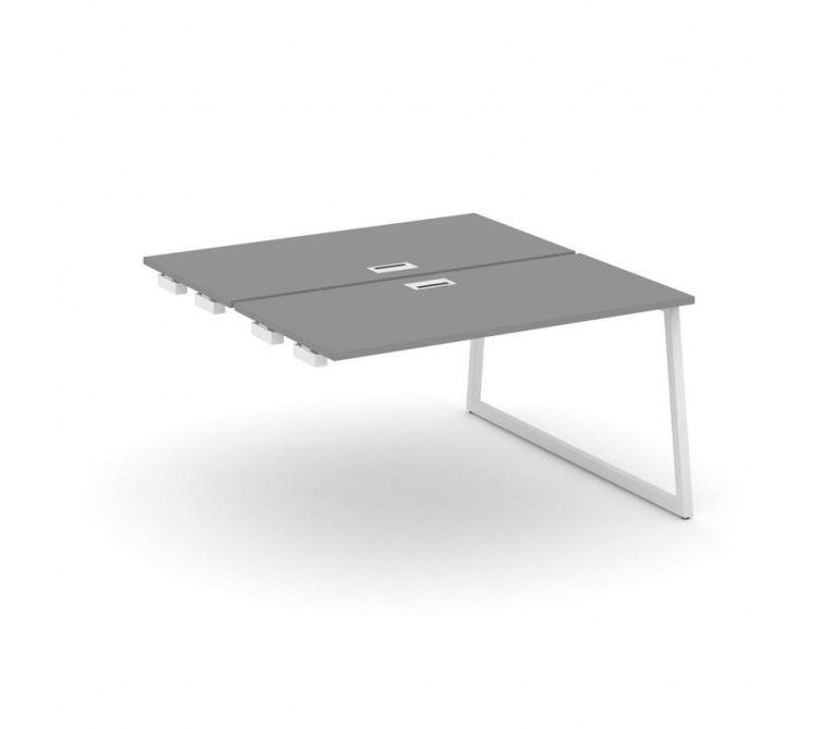 Стайл Проджект Стол приставка к опорным элементам SN-4T1.DPRS-022 Серый Пепел/Металл Белый/Заглушка