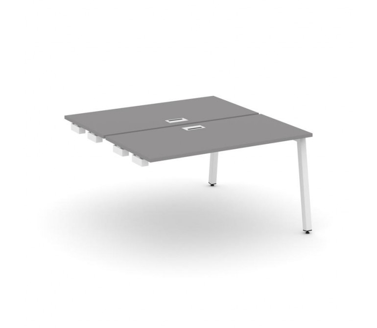 Стайл Проджект Стол приставка к опорным элементам SN-5A.DPRS-023 Серый Пепел/Металл Белый 1380*1632*