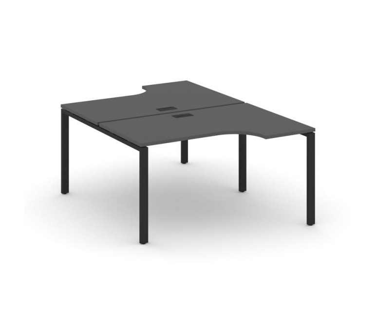 Стайл Проджект Рабочая станция эргоном. SN-6P.DRPA-011 Антрацит NEW/Металл Черный 1380*1432/1992*750