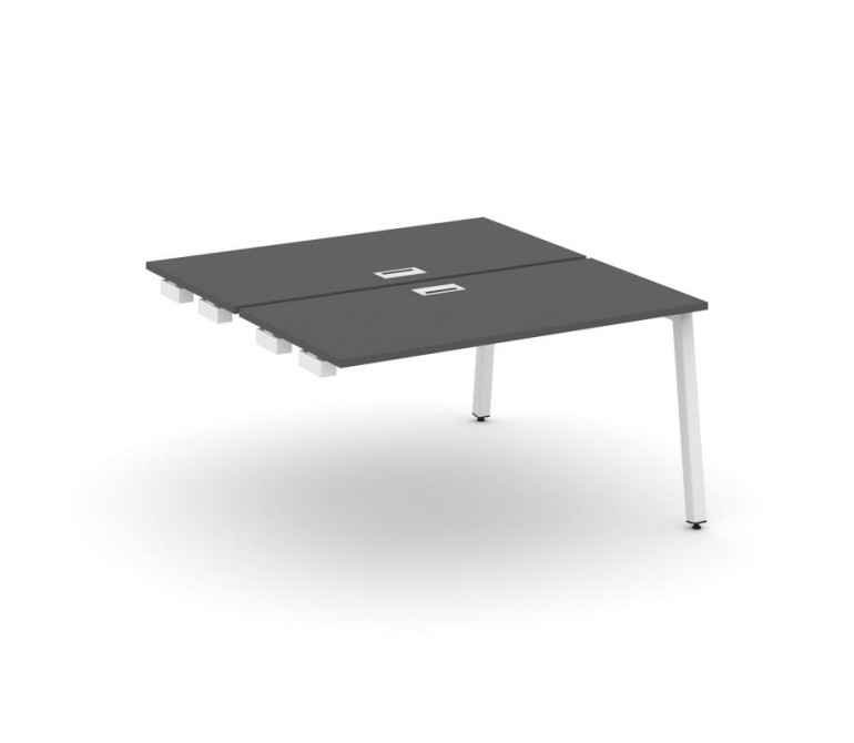 Стайл Проджект Стол-приставка к опор. элем. SN-5A.DPRS-013 Антрацит NEW/Металл Белый 1380*1432*750