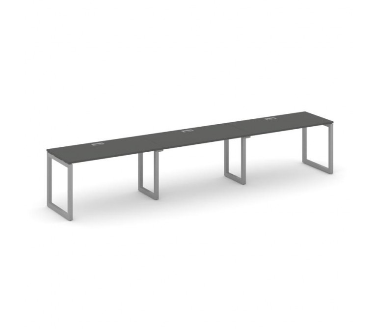 Стайл Проджект Рабочая станция 1 сторон. SN-5O.ORS-053 Антрацит NEW/Металл Серый 4140*800*750