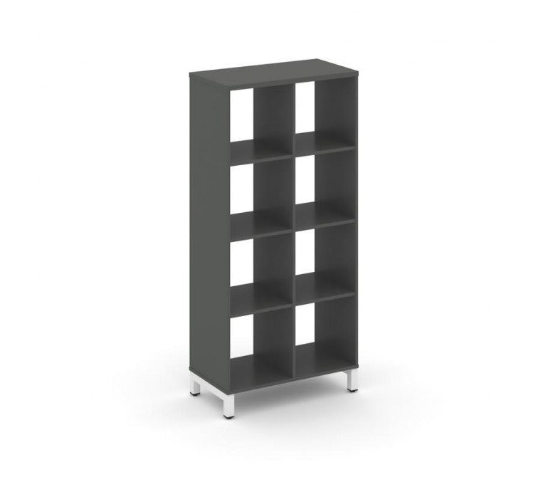Стайл Проджект Каркас стеллажа 4 яр. SN.KS-420 Антрацит NEW/Металл Белый 754*400*1615