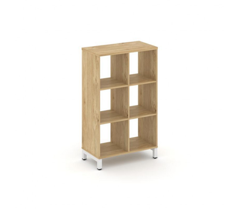 Стайл Проджект Каркас стеллажа 3 яр. SN.KS-320 Тиквуд Светлый/Металл Белый 754*400*1248
