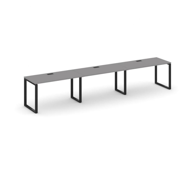 Стайл Проджект Рабочая станция односторонняя SN-6O.ORS-034 Серый Пепел/Металл Черный 4740*600*750