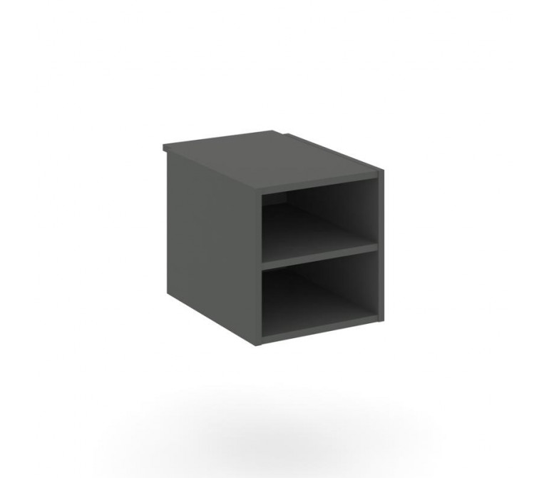 Стайл Проджект Подвесная тумба с двумя открытыми нишами SN.TP-012 Антрацит NEW 343*491*352