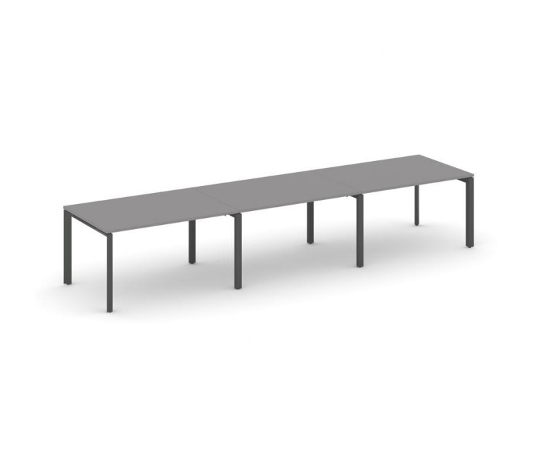Стайл Проджект Стол переговорный SN-59P.SPRG-023.3 Серый Пепел/Металл Антрацит 4140*980*750