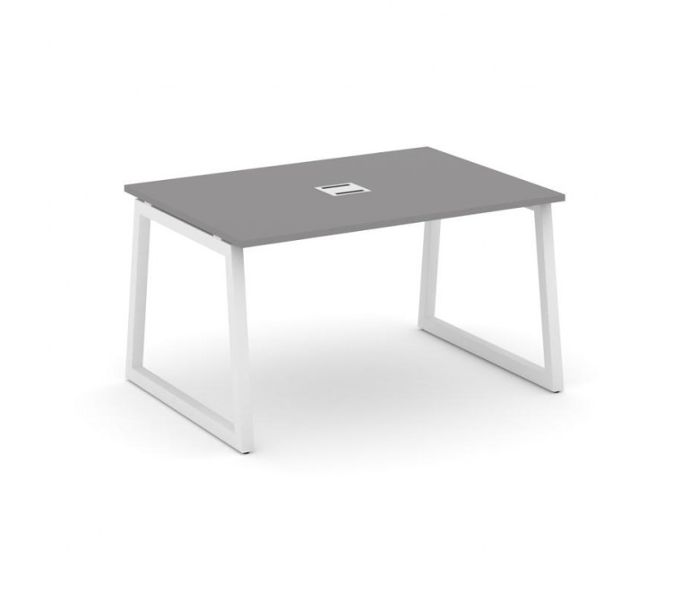 Стайл Проджект Стол переговорный SN-5T1.SPRG-003 Серый Пепел/Металл Белый/Заглушка Металл Белый 1380