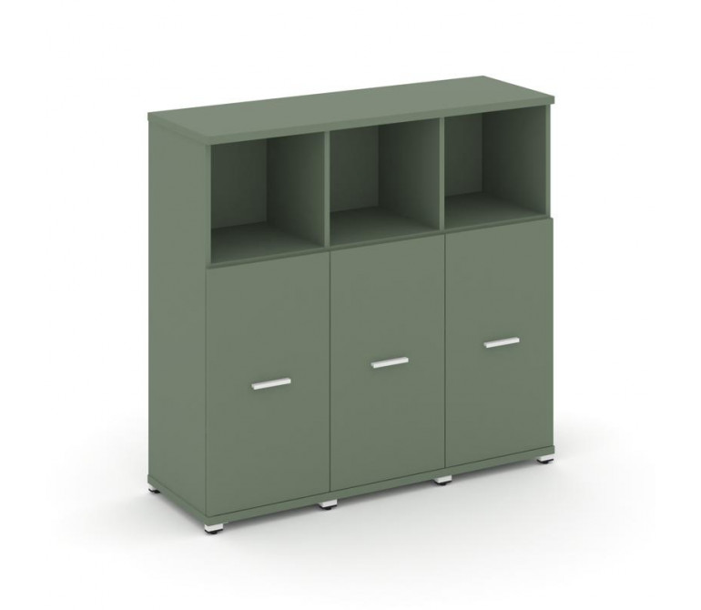 Концепт Шкаф 3 узкие секции, 3 ниши CN.STU-333 W Кобо NEW/Металл Белый 1252*420*1186