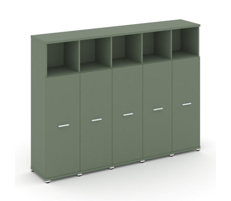 Концепт Шкаф 5 узких секций, 4 ниши CN.STU-453 W Кобо NEW/Металл Белый 2084*420*1554