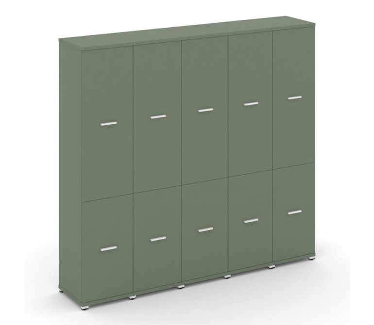 Концепт Шкаф 5 узких секций, 5 ниш CN.STU-552 W Кобо NEW/Металл Белый 2084*420*1922