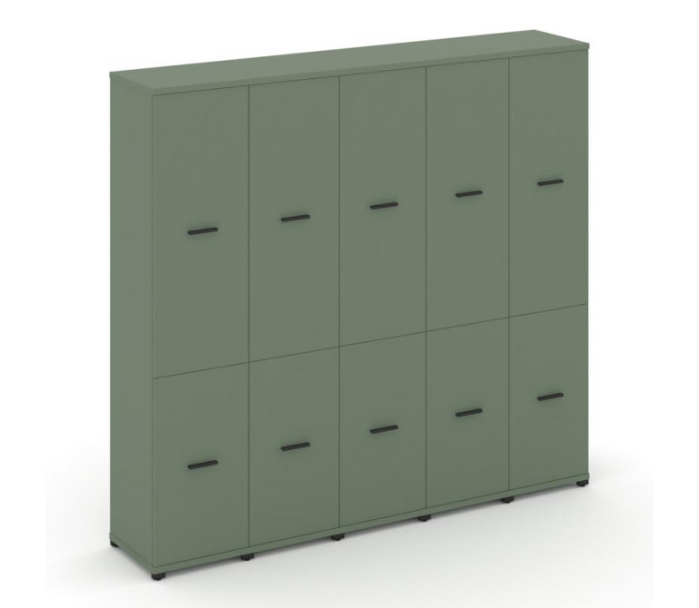Концепт Шкаф 5 узких секций, 5 ниш CN.STU-552 B Кобо NEW/Металл Черный 2084*420*1922
