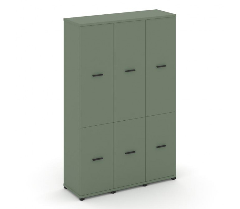 Концепт Шкаф 3 узкие секции, 5 ниш CN.STU-532 B Кобо NEW/Металл Черный 1252*420*1922