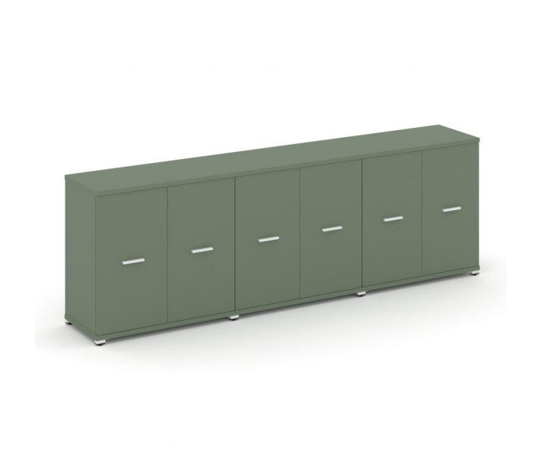 Концепт Шкаф 3 широкие секции, 2 ниши CN.STS-233 W Кобо NEW/Металл Белый 2500*420*818