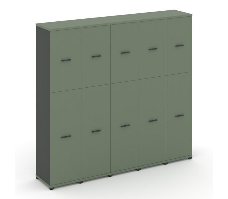 Концепт Шкаф 5 узких секций, 5 ниш CN.STU-555 A Кобо NEW/Антрацит NEW/Металл Антрацит 2084*420*1922