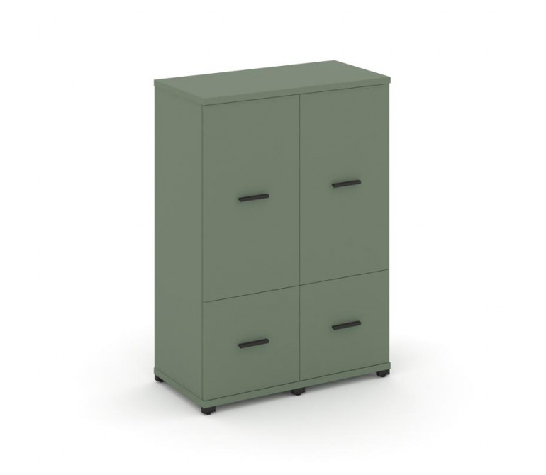 Концепт Шкаф 2 узкие секции, 3 ниши CN.STU-322 B Кобо NEW/Металл Черный 836*420*1186