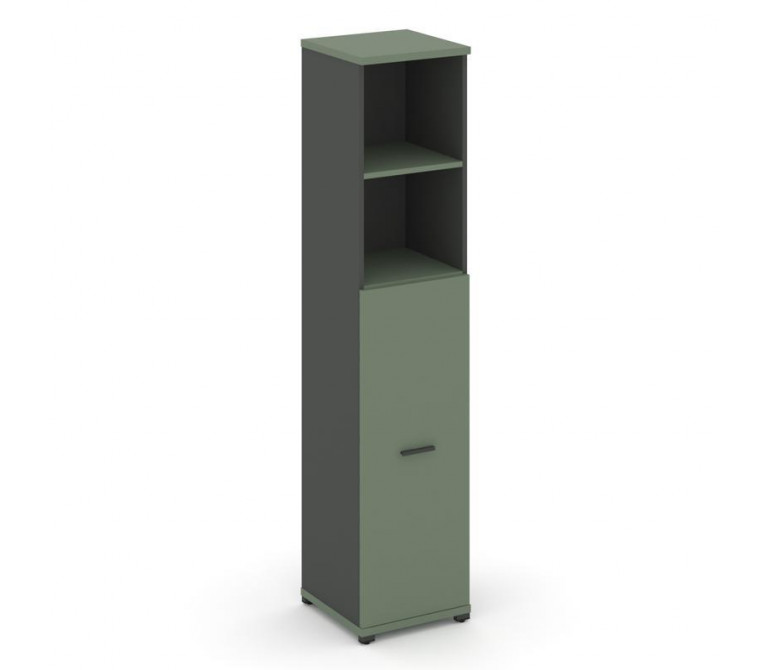 Концепт Шкаф 1 узкая секция, 5 ниш CN.STU.E-514 A Кобо NEW/Антрацит NEW/Металл Антрацит 420*420*1922