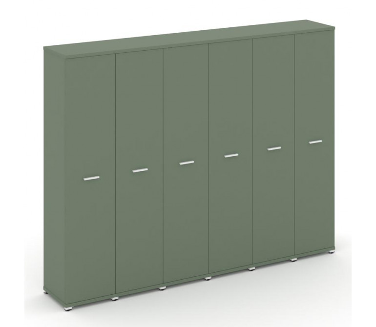 Концепт Шкаф 6 узких секций, 5 ниш CN.STU-568 W Кобо NEW/Металл Белый 2500*420*1922
