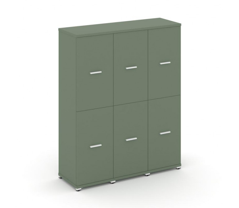 Концепт Шкаф 3 узкие секции, 4 ниши CN.STU-432 W Кобо NEW/Металл Белый 1252*420*1554