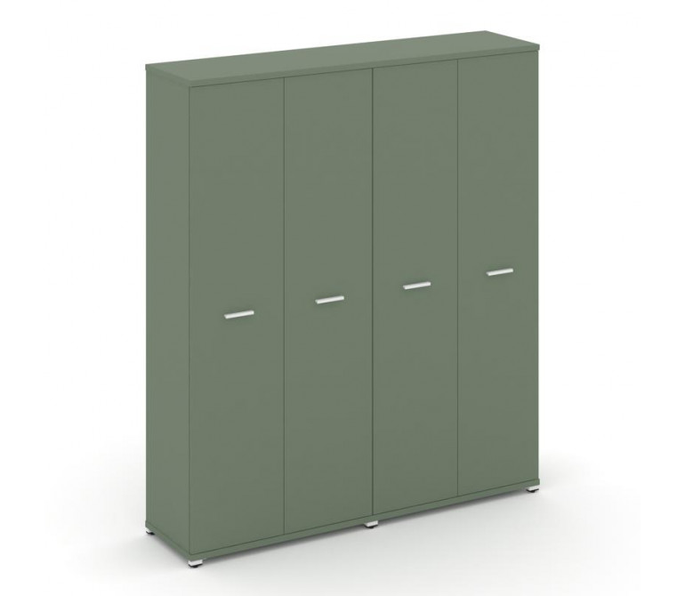 Концепт Шкаф 2 широкие секции, 5 ниш CN.STS-528 W Кобо NEW/Металл Белый 1668*420*1922
