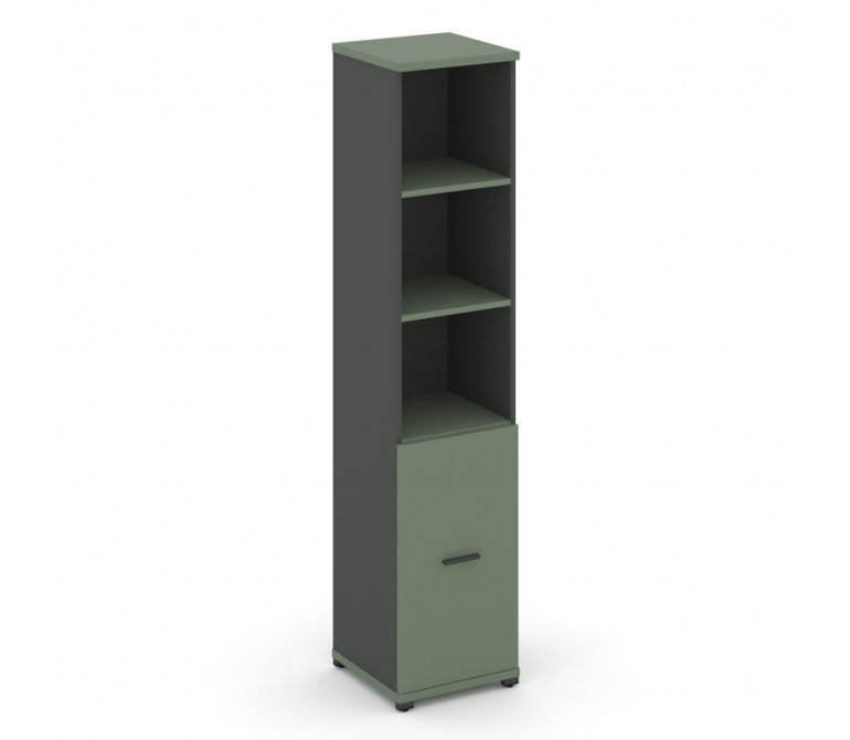 Концепт Шкаф 1 узкая секция, 5 ниш CN.STU.E-511 A Кобо NEW/Антрацит NEW/Металл Антрацит 420*420*1922