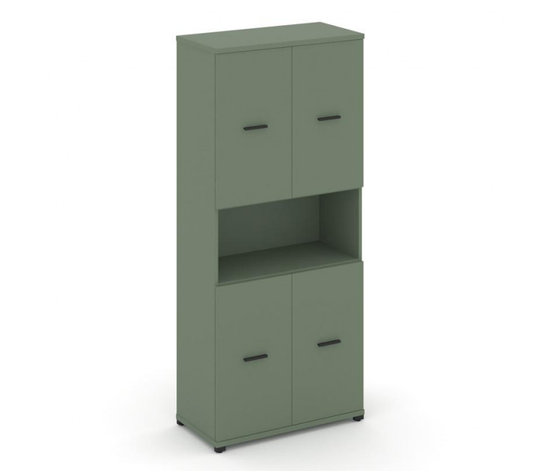Концепт Шкаф 1 широкая секция, 5 ниш CN.STS-513 B Кобо NEW/Металл Черный 836*420*1922
