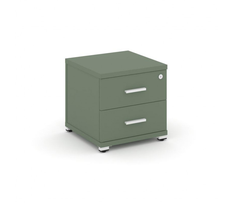 Концепт Тумба приставная 2 ящ. CN.TUP-001 W Кобо NEW/Металл Белый 420*420*416