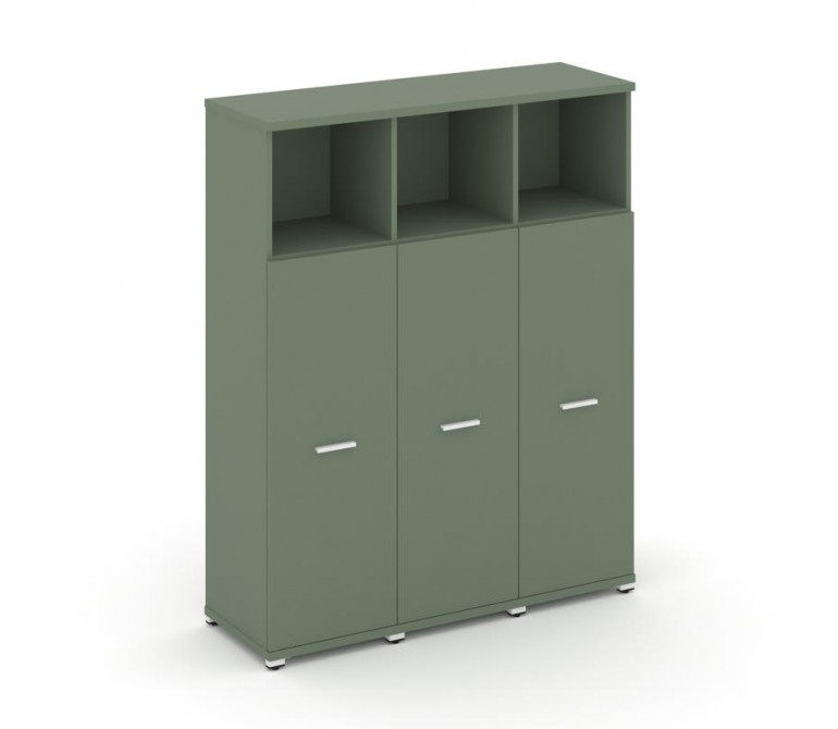 Концепт Шкаф 3 узкие секции, 4 ниши CN.STU-433 W Кобо NEW/Металл Белый 1252*420*1554