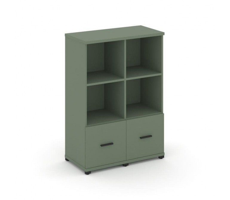 Концепт Шкаф 2 узкие секции, 3 ниши CN.STU-321 B Кобо NEW/Металл Черный 836*420*1186
