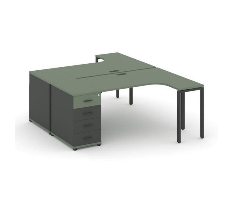 Концепт Рабочая станция CN.DSA-401 A Кобо NEW/Антрацит NEW/Металл Антрацит 1800*1180*750