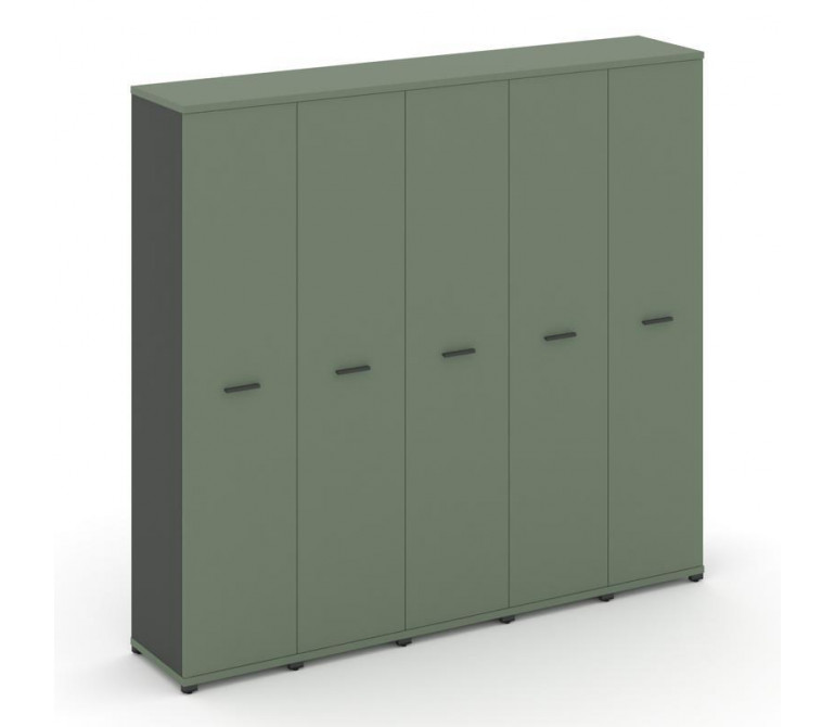 Концепт Шкаф 5 узких секций, 5 ниш CN.STU-558 A Кобо NEW/Антрацит NEW/Металл Антрацит 2084*420*1922