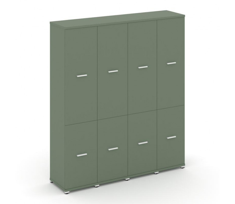Концепт Шкаф 4 узкие секции, 5 ниш CN.STU-542 W Кобо NEW/Металл Белый 1668*420*1922