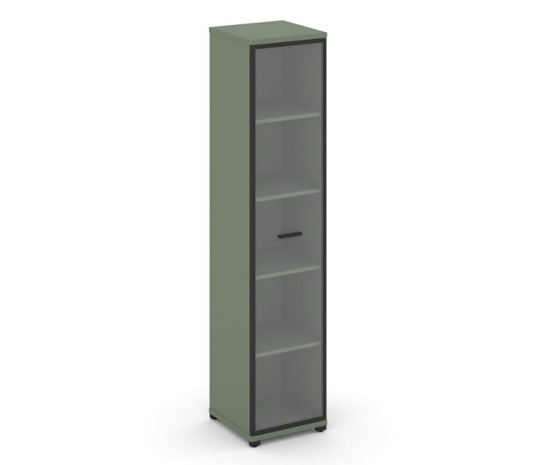 Концепт Шкаф 1 узкая секция, 5 ниш CN.STU-518 RPB B Кобо NEW/Металл Черный/Прозрачный 420*420*1922