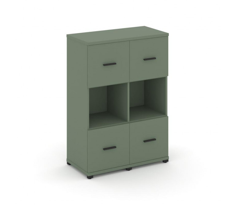 Концепт Шкаф 2 узкие секции, 3 ниши CN.STU-325 B Кобо NEW/Металл Черный 836*420*1186