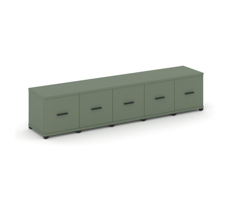 Концепт Шкаф 5 узких секций, 1 ниша CN.STU-153 B Кобо NEW/Металл Черный 2084*420*450