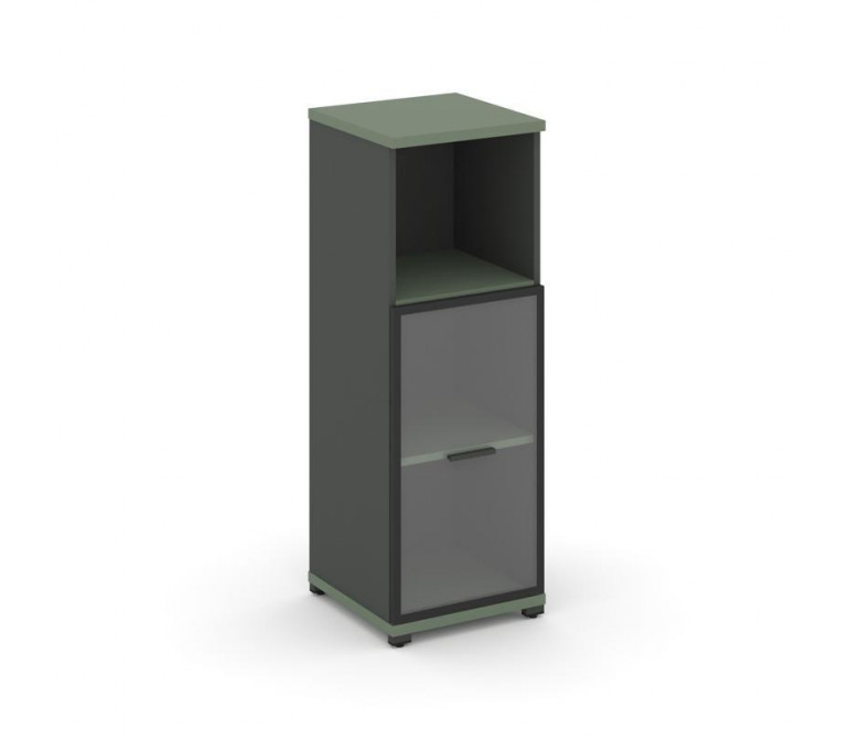 Концепт Шкаф 1 узкая секция, 3 ниши CN.STU.E-313 RPB A Кобо NEW/Антрацит NEW/Металл Антрацит/Прозрач