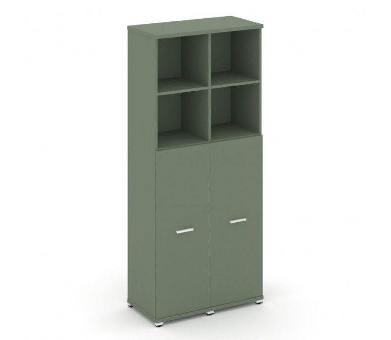 Концепт Шкаф 2 узкие секции, 5 ниш CN.STU-524 W Кобо NEW/Металл Белый 836*420*1922