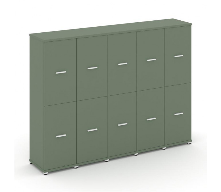 Концепт Шкаф 5 узких секций, 4 ниши CN.STU-452 W Кобо NEW/Металл Белый 2084*420*1554