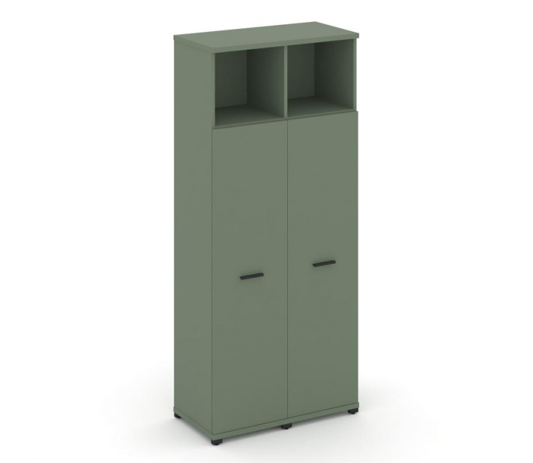 Концепт Шкаф 2 узкие секции, 5 ниш CN.STU-526 B Кобо NEW/Металл Черный 836*420*1922