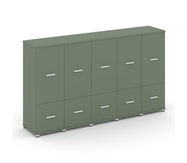 Концепт Шкаф 5 узких секций, 3 ниши CN.STU-352 W Кобо NEW/Металл Белый 2084*420*1186