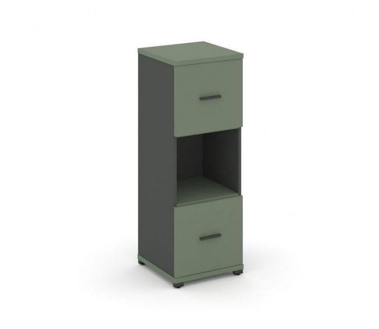 Концепт Шкаф 1 узкая секция, 3 ниши CN.STU-315 A Кобо NEW/Антрацит NEW/Металл Антрацит 420*420*1186