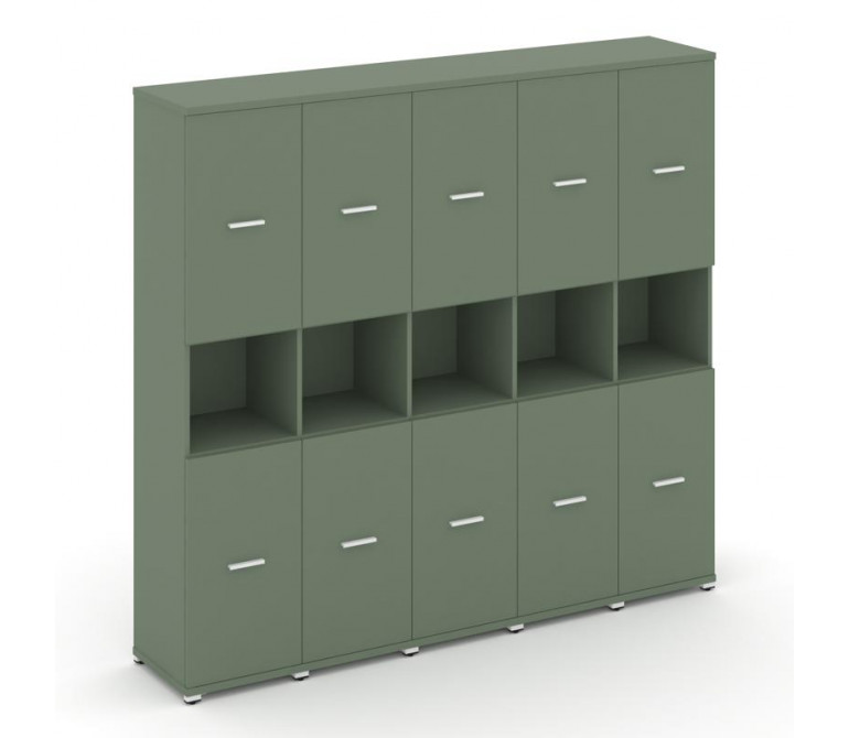 Концепт Шкаф 5 узких секций, 5 ниш CN.STU-553 W Кобо NEW/Металл Белый 2084*420*1922